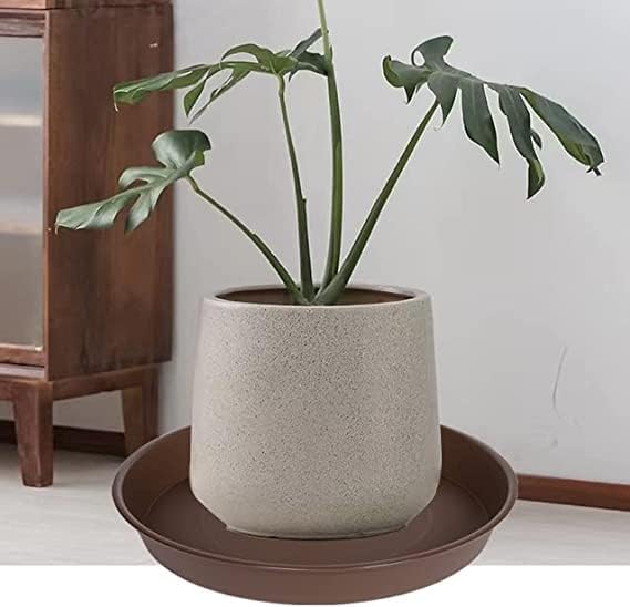 6 Pack of 8 inch Plant Saucer, Heavy Duty Plastic Plant Water Tray 8 inch Round - Image 3