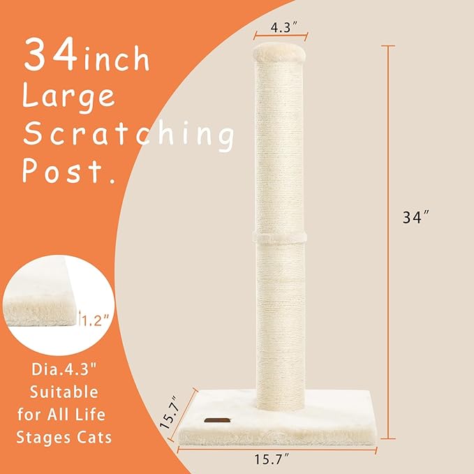 34inch Cat Scratching Post - Image 2
