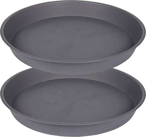 2 Pack of 20 21 inch Plant Saucer Round, Deep Plant Saucers by Bleuhome