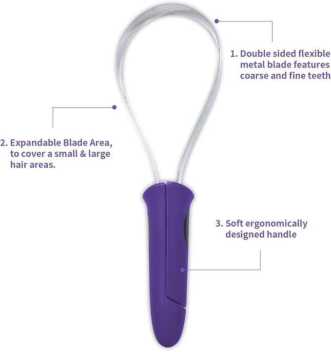 Dual-Sided Shedding Blade with Stainless Steel Blade De-Shedding Tool - Image 3
