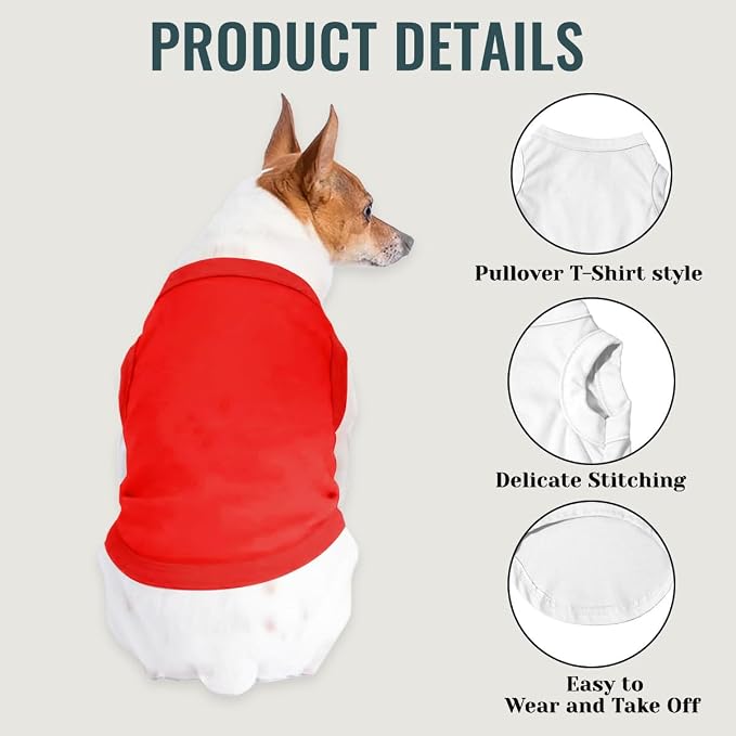 Custom Dog Shirt Pet T Shirts for Small Medium Large Dogs Customized Clothes - Image 4