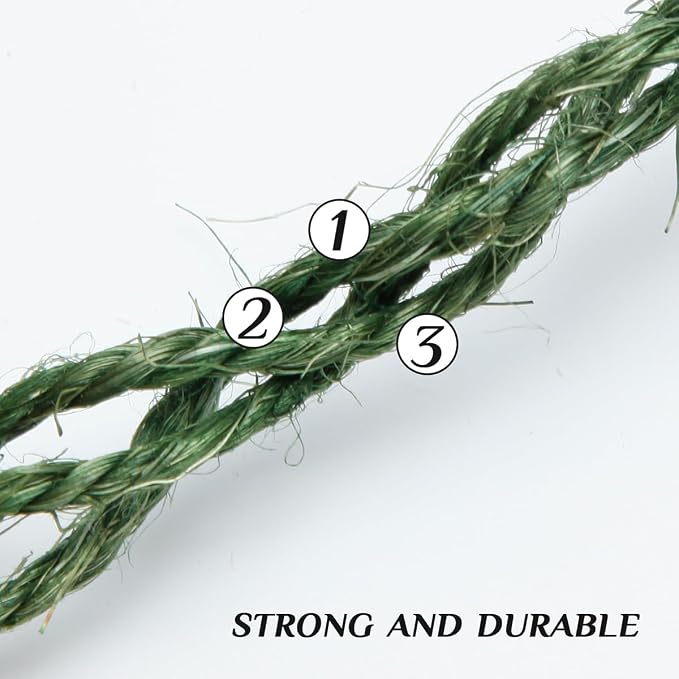Green Sisal Rope 1/4 Inch by 164-Feet - Image 3