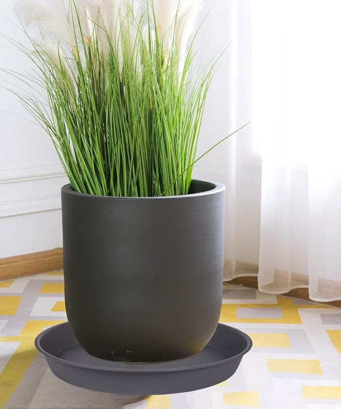 4 Pack of 16 17 inch Plant Saucer, 2.3" Depth, Heavy Duty Deep Plant Trays - Image 8