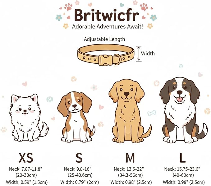 Bow Dog Collar for Large Dogs, Cute Dog Collar - Image 5