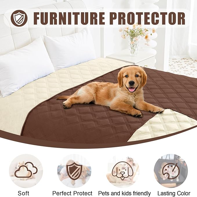 Smiry Waterproof Dog Bed Cover Blanket 40x70, Soft Reversible Pet Blanket - Image 8