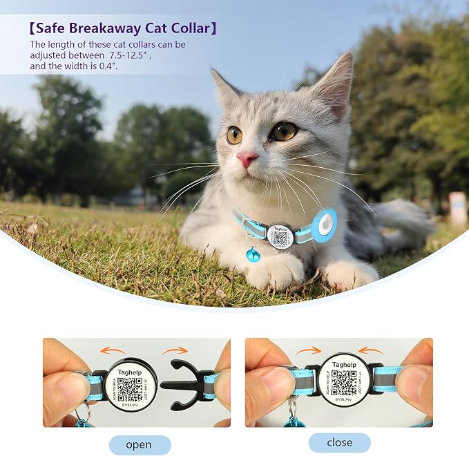 3 Pack Airtag Cat Collar Breakaway - Image 2
