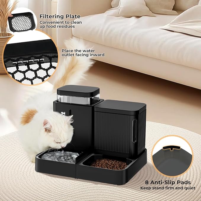 Gravity Dog Food and Water Dispenser, 2 in 1 Automatic Dog Feeder - Image 4