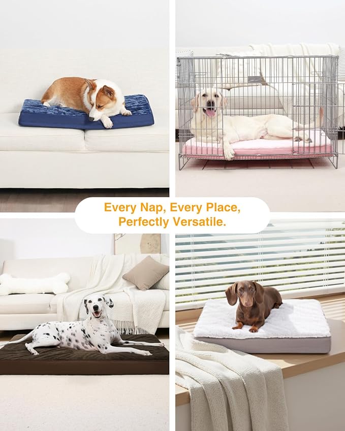 KSIIA Orthopedic Dog Bed Dog Crate Bed Waterproof - Image 7