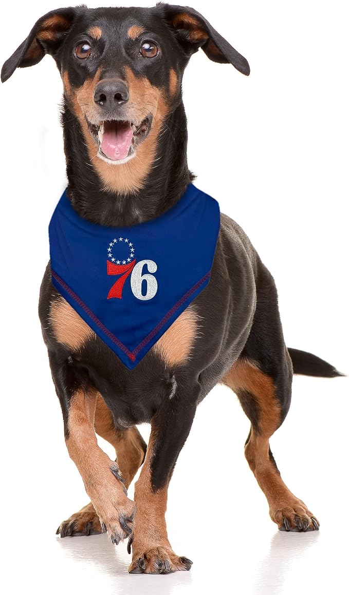 Pets First NBA Philadelphia 76ERS TIE Bandana, Size Large/X-Large. Dog Bandana - Image 4