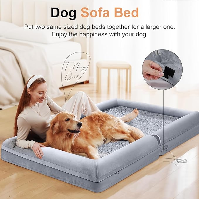 Large Dog Bed Orthopedic Washable: Beds Bolster XL Bed Large Big Dogs Memory - Image 3