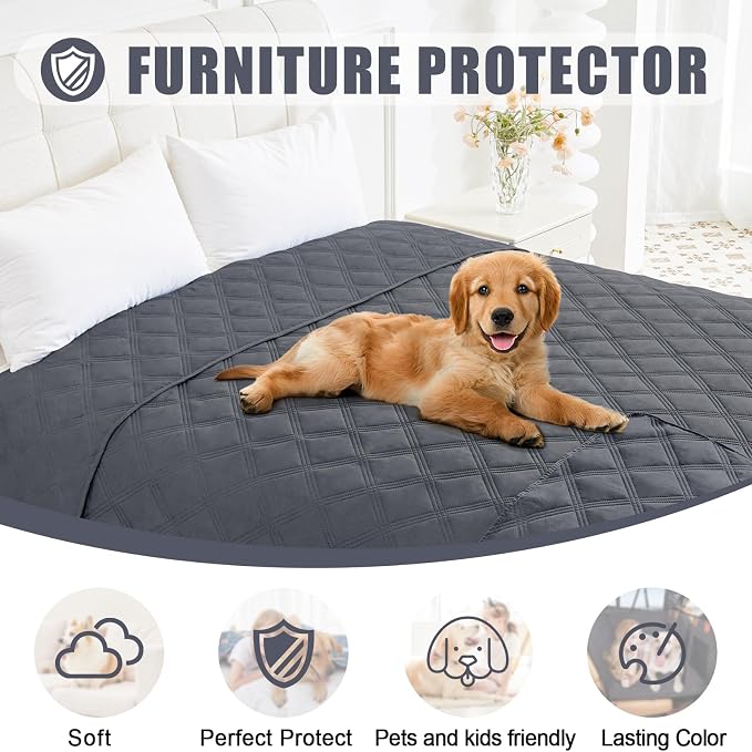 Smiry Waterproof Dog Bed Cover Blanket 40x90, Soft Reversible Pet Blanket - Image 8