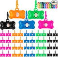 40 Pack Bone Shaped Poop Bag Dispenser Pet Waste Disposal Bag Dispenser by Arroyner