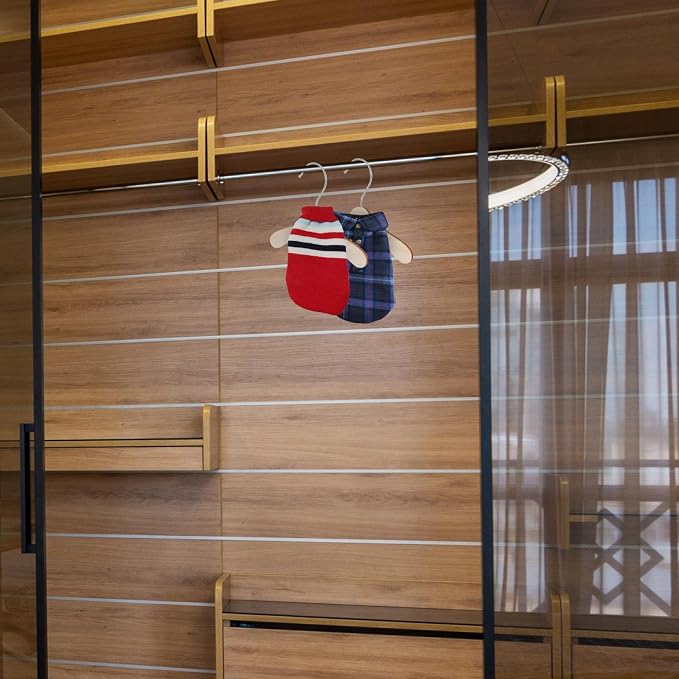 Professional Wooden Pet Clothes Hangers - Image 3