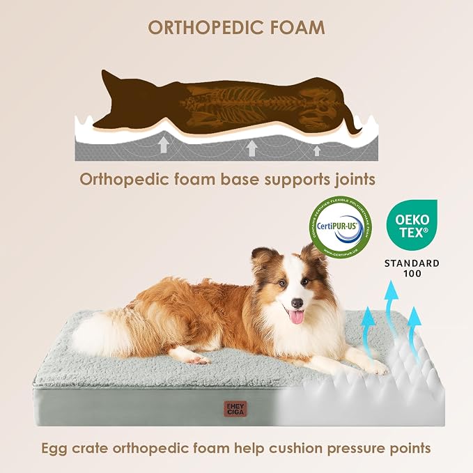 EHEYCIGA Washable Dog Beds for Extra Large Dogs, XL Dog Bed - Image 3