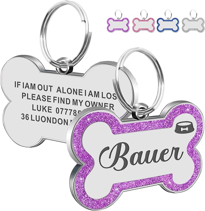 Dog Tags Personalized for Pets Dog Name Tags Personalized Dog Tag Engraved by EDSG