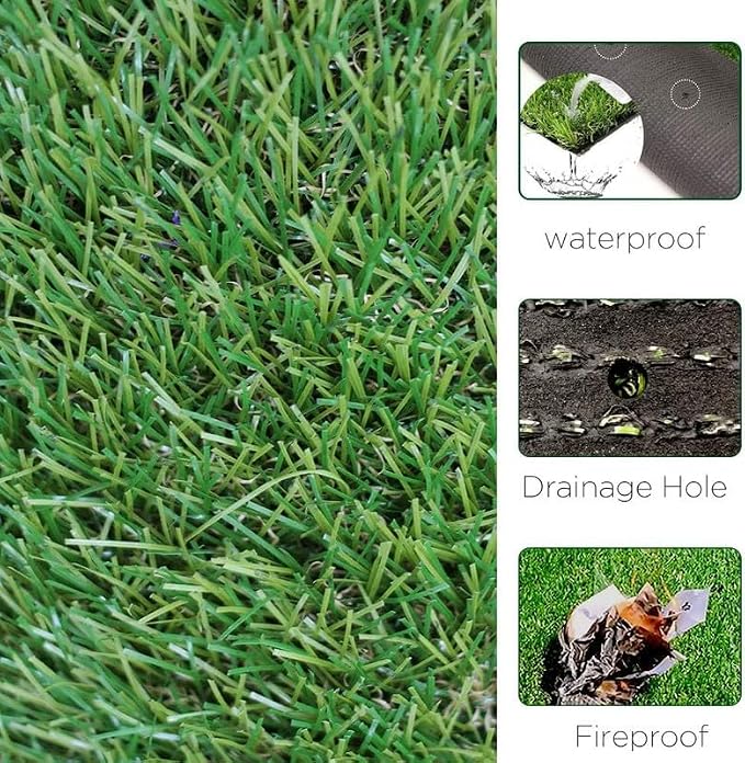 ALTRUISTIC Artificial Grass 5FTX58FT, Realistic Fake Grass Deluxe Turf - Image 4