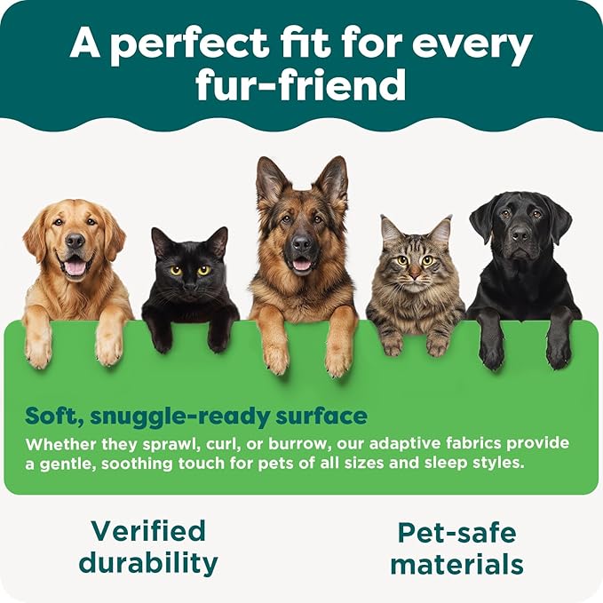 FurHaven Dog Bed Liner for Large Dogs, Water-Resistant Foam Protector - Image 8