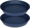 2 Pack of 18 19 inch Plant Saucer Drip Tray, Heavy Duty Deep Plant Saucers by Bleuhome