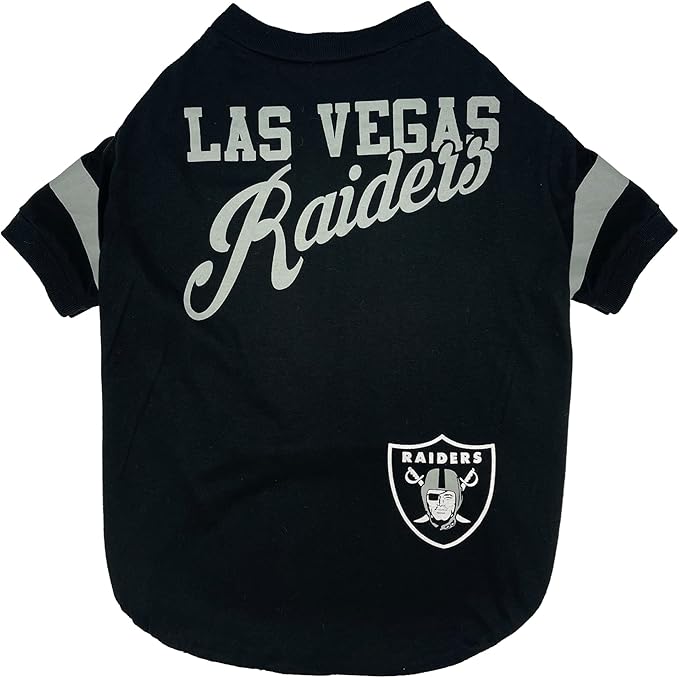 NFL Las Vegas Raiders Dog & Cat T-Shirt, Large. Football PET TEE - Image 3