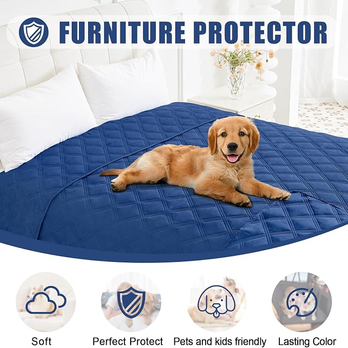 Smiry Waterproof Dog Bed Cover Blanket 40x80, Soft Reversible Pet Blanket - Image 8