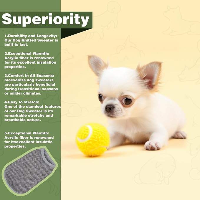 Cozy and Functional Dog Shirts for Small Puppies: Stretchable Grey Attire - Image 4