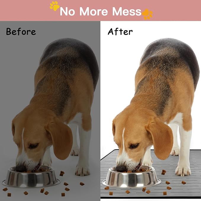 Largest Dog Food Mat, 39.5"x29.5" Silicone Dog and Cat Mat - Image 8