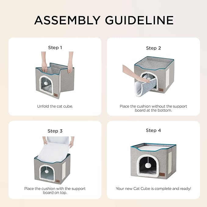 Bedsure Cat Beds for Indoor Cats - Image 4