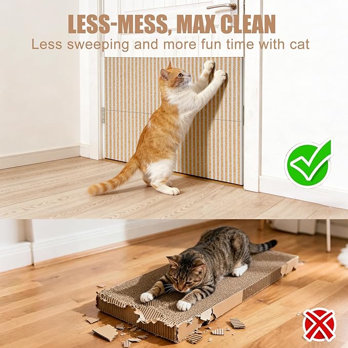 Natural Cork-Cat Scratch mat Upgraded-Cat Scratch Pad Rug-cat Couch - Image 5