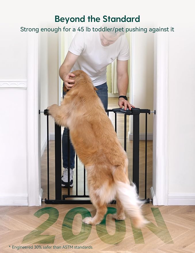 Babelio Baby Gate for Doorways and Stairs, 29-48" Auto Close Dog Gate - Image 3