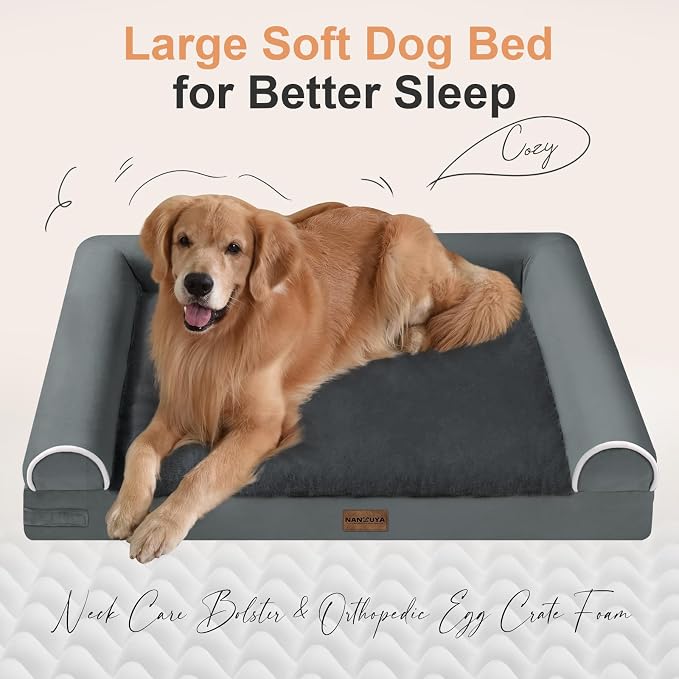 Medium Large Dog Bed Orthopedic Washable: Beds Bolster Medium Large Sized Dog - Image 2