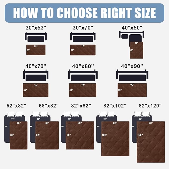 Smiry Waterproof Dog Bed Cover Blanket 30x70, Soft Reversible Pet Blanket - Image 6