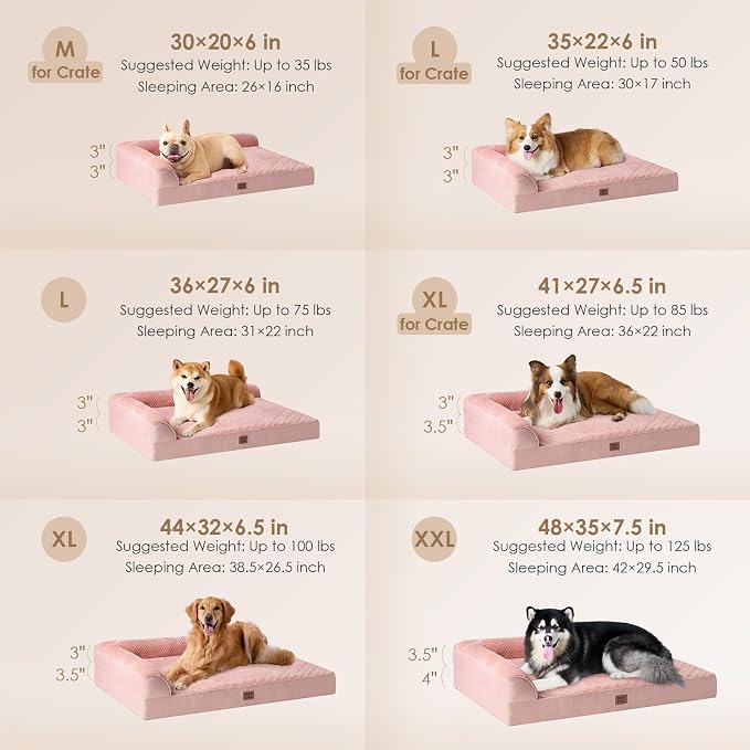 EHEYCIGA Large Dog Bed Memory Foam - Image 2