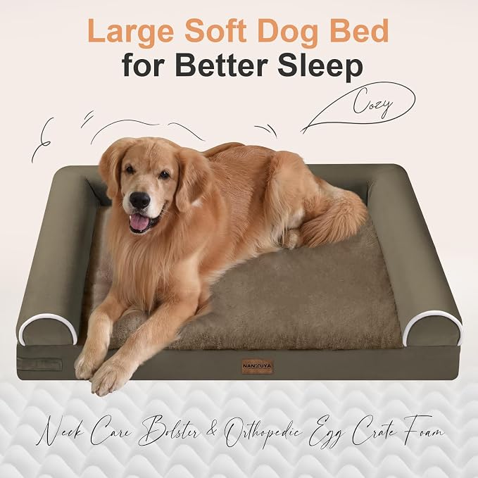 Large Dog Bed Orthopedic Washable: Beds Bolster XL Bed Big XLarge Dogs Memory - Image 2