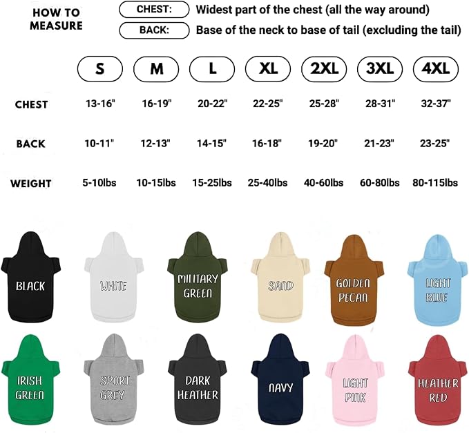 Noni Personalized Name and Number Dog Hoodie, Embroidered Puppy Sweater - Image 6