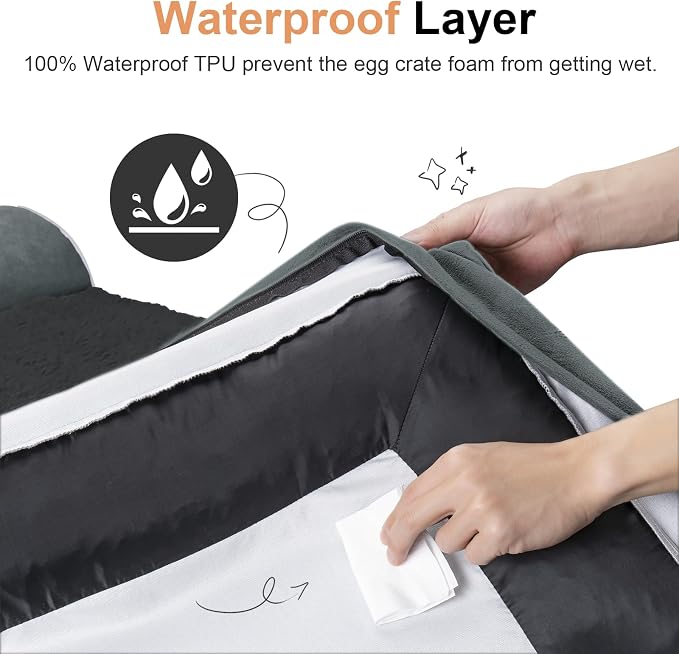 Large Dog Bed Orthopedic Washable: Jumbo Dog Bed Bolster Extra Large Dogs Egg - Image 4