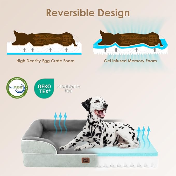 EHEYCIGA Orthopedic Dog Bed for Small Dogs, Waterproof Memory Foam Small Dog - Image 4