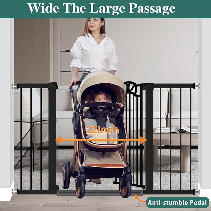 Fairy Baby 57.1"-59.8" Extra Wide Baby Gates - Image 5