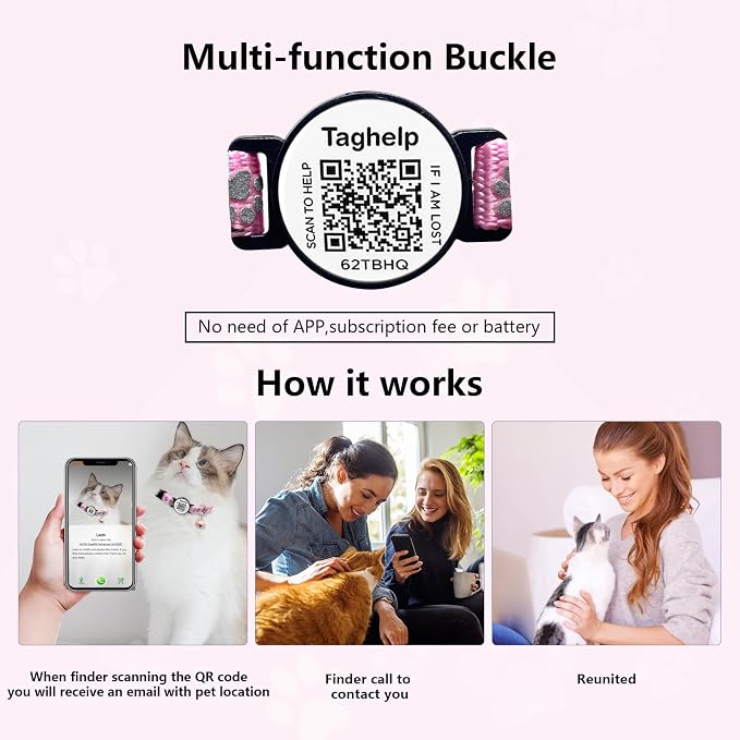 Reflective AirTag Cat Collar - Image 4
