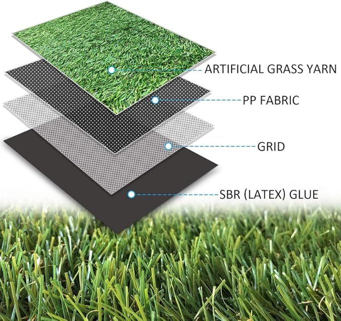 ALTRUISTIC Artificial Grass 10FTX30FT, Realistic Fake Grass Deluxe Turf - Image 3
