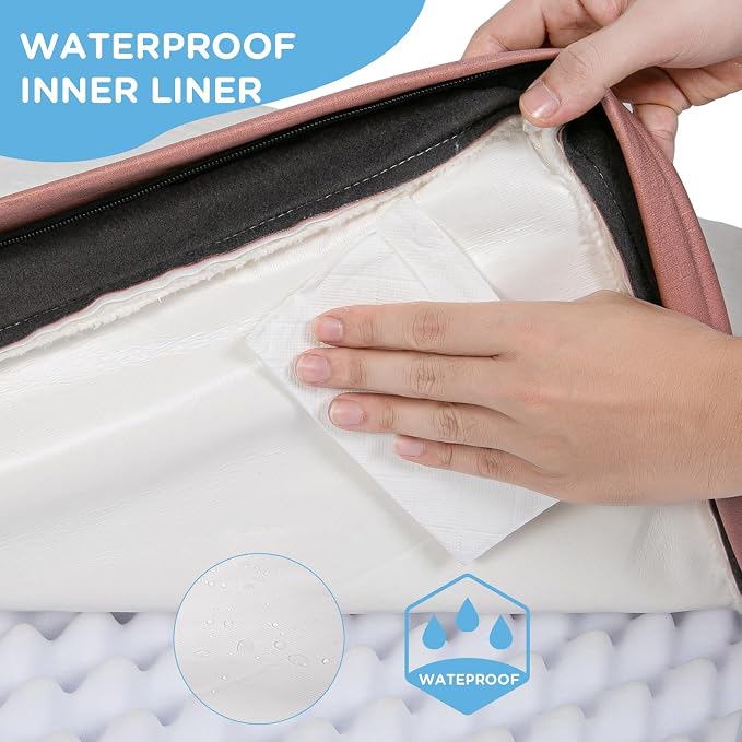 Sunheir Orthopedic Dog Bed for Extra Large Dogs, Waterproof Deluxe Plush Dog - Image 2