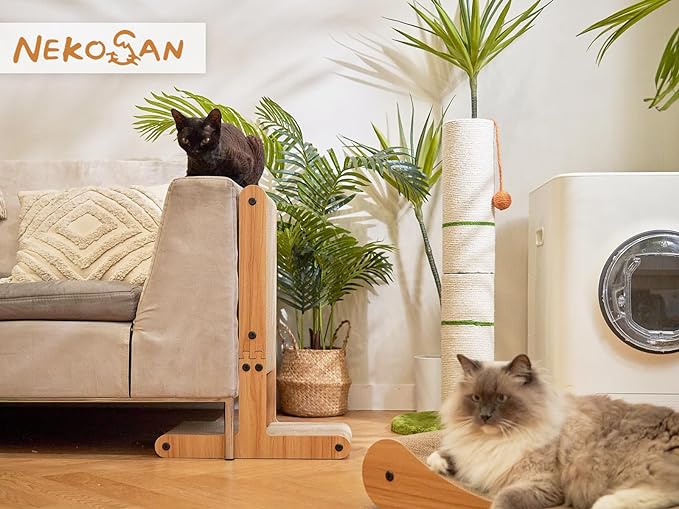 Nekosan T-Shaped Cat Scratcher for Indoor Cats, Double-Sided Furniture Protector - Image 6