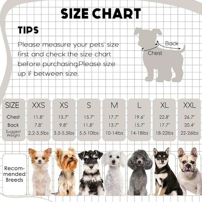 1 Pc Dog Sweaters for Small Dogs Girl Boy Winter Fleece Clothes Warm Soft Dog - Image 7