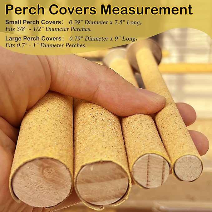 S&X 12-Pack Large Sanded Perch Covers - Image 5