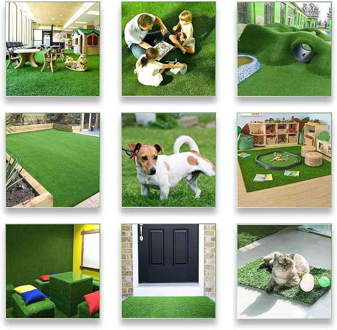 ALTRUISTIC Artificial Grass 8FTX18FT, Realistic Fake Grass Deluxe Turf - Image 8