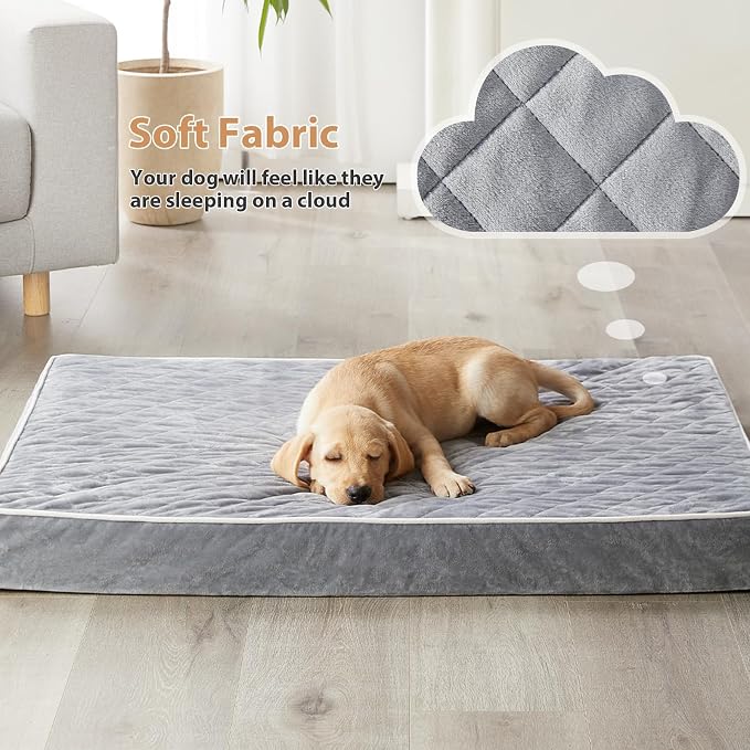 WNPETHOME Orthopedic Dog Bed for Crate, Waterproof Extra Large Dogs Bed - Image 2