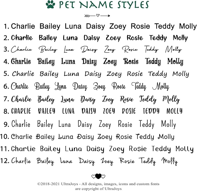 Ultra Joys Personalized Custom Dog ID Tag - Image 5