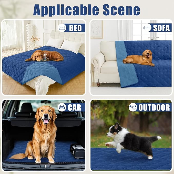 Smiry Waterproof Dog Bed Cover Blanket 40x50, Soft Reversible Pet Blanket - Image 5