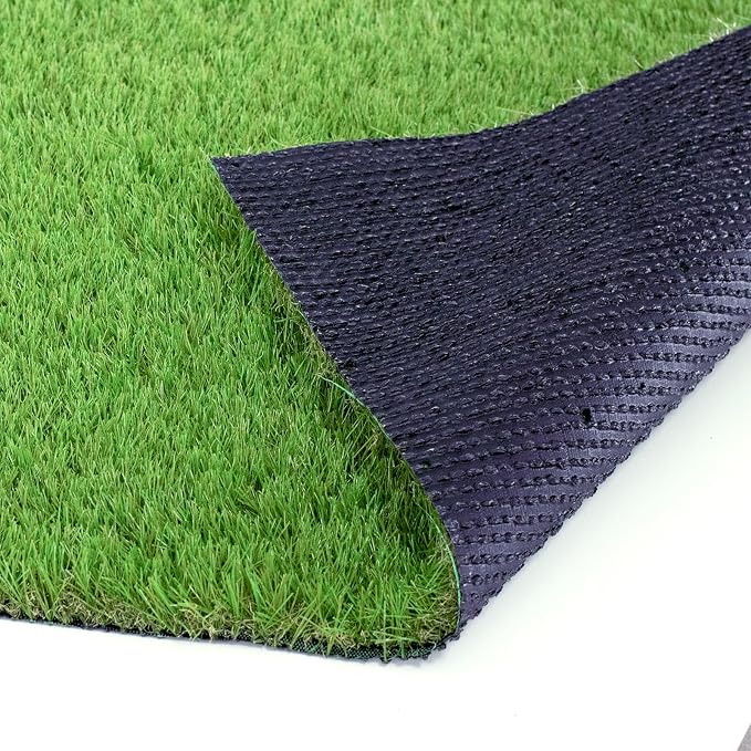 Artificial Grass Rug Outdoor Indoor 11FTX67FT Fake Grass Carpet Green Synthetic - Image 2