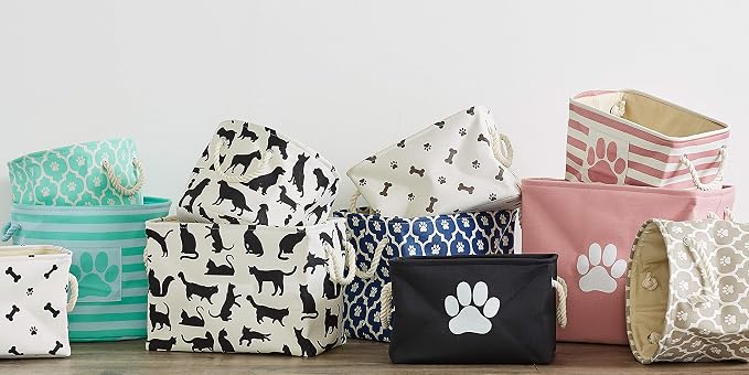 Bone Dry 6192 Pet Storage Collection Lattice Paw Print, Medium Round, Nautical - Image 7