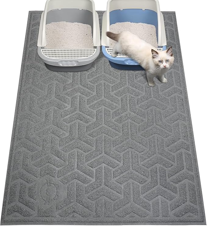 UPSKY Cat Litter Mat, XL Litter Trapping Mat Soft on Kitty Paws, Large Litter by UPSKY